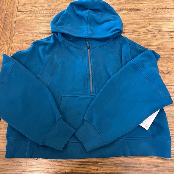 lululemon athletica Tops - NWT Lululemon Scuba 1/2 Zip Capri Blue